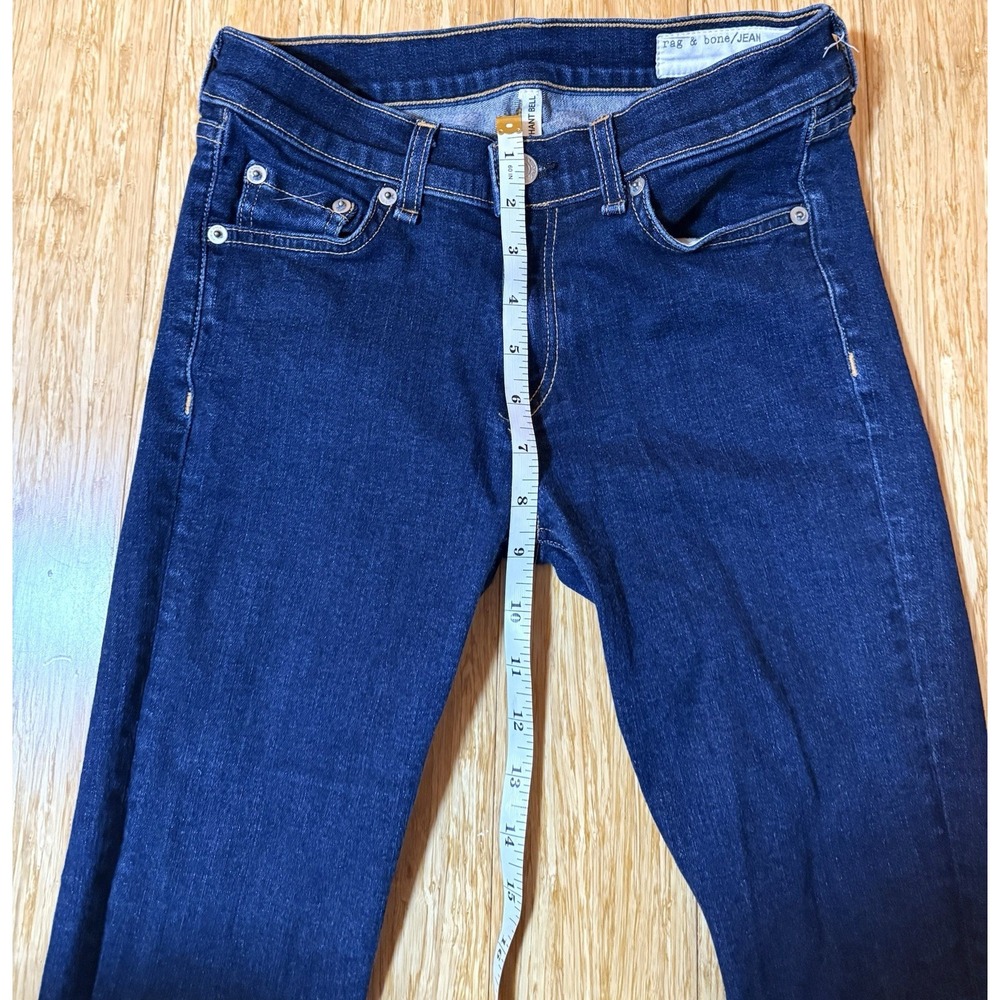 rag & bone Dark Indigo Flare Jeans - Picture 4 of 8